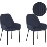 Beliani Esszimmerstuhl 2er Set LOVERNA