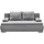 ed exciting design ED Lifestyle Luigi Lux 3DL Schlafsofa Holzwerkstoff/Bonell - 2 Armlehnenkissen