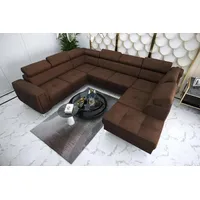 Xlmoebel Wohnlandschaft Neues braunes Leder-Sofa in modernem Design - Wohnlandschaft, 1 Teile, Hergestellt in Europa braun