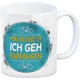 speecheese Tasse Mir reicht's! ich geh radfahren Kaffeebecher Hobby Fahrrad Bike Rad