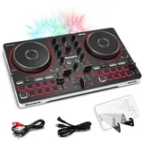 Numark Party Mix III Bluetooth DJ-Controller mit integrierten Lichtern