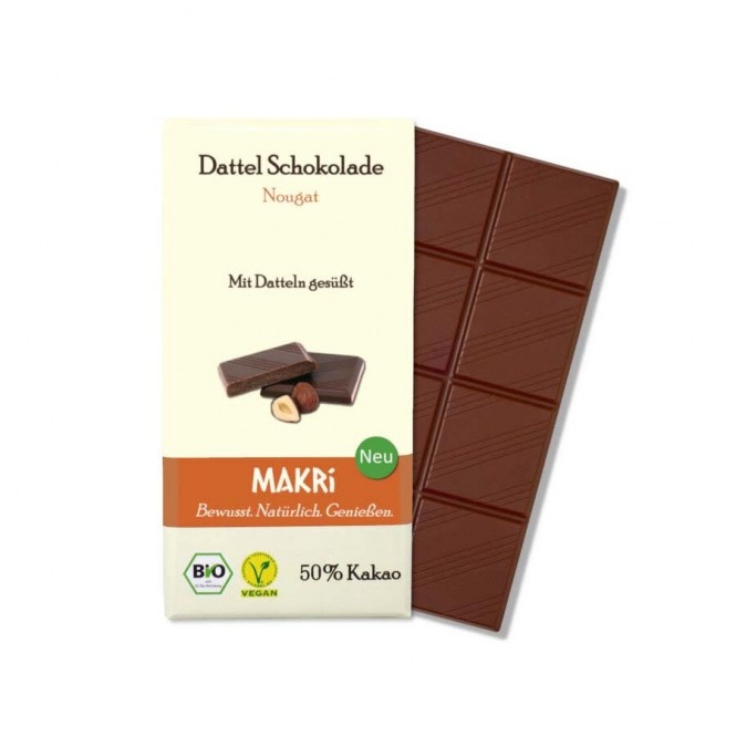 MAKRI Dattel Schokolade Nougat 50% bio