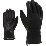 Ziener Damen Kylee Ski-Handschuhe/Wintersport | wasserdicht, sehr warm, Soft-Shell, Black, 7,5
