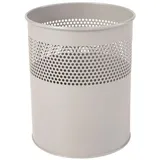 Proregal Papierkorb aus Metall | 15 Liter, HxØ 32x26cm | Aluminium