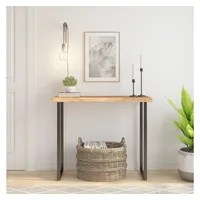 VidaXL Tischplatte 80x40x2,5 cm Rechteckig Massivholz Akazie Baumkante