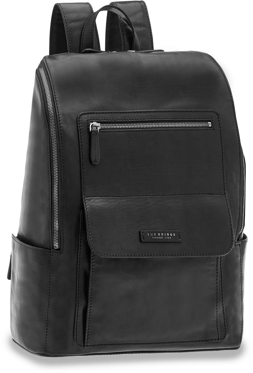 The Bridge Alberto Rucksack Schwarz/Ruthenium