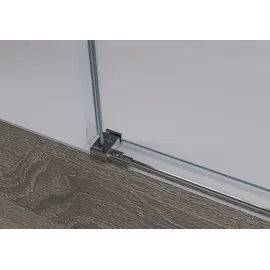 Bernstein Nischendusche mit Schiebetür Soft-Close Chrom 8mm Nano Echtglas 160cm