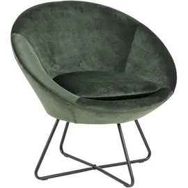 VCM Relaxsessel Cenna 1-St Tannengrün 0 x 0 x 0 cm Schwarz