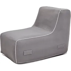 Loungesessel JAHNKE "AIR LOUNGE", grau (stein grau), B:60cm H:70cm T:90cm, Sessel, aufblasbar, Indoor & Outdoor, 60 cm Sitztiefe