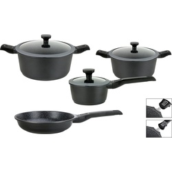 Topf-Set GSW "Easy Click" Töpfe Gr. +, schwarz Topfsets Topf Induktion