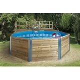 Weka Massivholzpool 593 B Set 571 x 471 x 116 cm