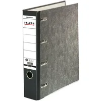 Falken Wolkenmarmor Doppelordner DIN A4 70 mm Grau/Schwarz
