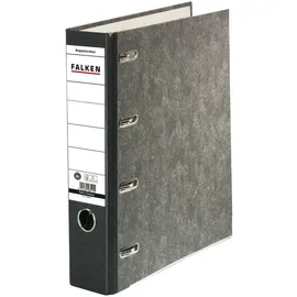 Falken Wolkenmarmor Doppelordner DIN A4 70 mm Grau/Schwarz