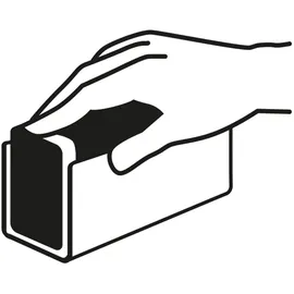 Günzburger Aluminium-Stehleiter mit Rollen 2 x 3 Stufen (41206)