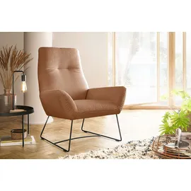 KAWOLA Sessel BISA Cord 82 x 102 x 70 cm rost