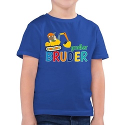 Shirtracer T-Shirt Großer Bruder Bagger Großer Bruder blau 140 (9/11 Jahre)