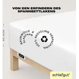 schlafgut Easy Jersey Elasthan Boxspring 180 x 200 - 200 x 220 cm new white