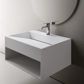 Bernstein Wandwaschbecken Twg71 Mineralguss Weiß matt 80cm