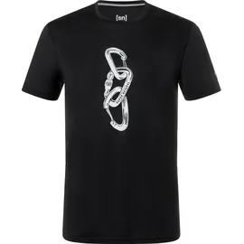 super.natural Herren Carabineri T-Shirt (Größe L, schwarz)