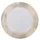 Home Styling Collection transparenter Unterteller mit goldenem Dekor, Ø 33 cm