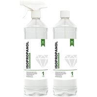 Cleanerist Isopropanol IPA 99,9% – Reinigungsalkohol | in der Sprühflasche | Hygienereiniger | Lösungsmittel & Fettlöser I 2x1 Liter