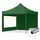 TOOLPORT Faltpavillon 3 x 3 m inkl. 2 Seitenteile Dunkelgrün