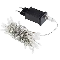LED Lichterkette mit Eurostecker, 50 Birnchen
