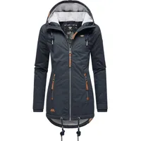 Ragwear Damen, warme Winterjacke kurz wasserdicht mit Kapuze Zuzka Winter Navy22 Gr. XXL - XXL
