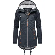 Ragwear Damen, warme Winterjacke kurz wasserdicht mit Kapuze Zuzka Winter Navy22 Gr. XXL - XXL