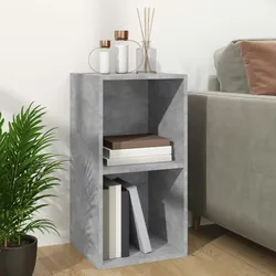vidaXL Schallplatten-Aufbewahrungsbox Betongrau 71x34x36 cm