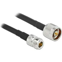 DeLock Antennenkabel N Stecker zu N Buchse 3 m Schwarz