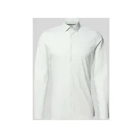 OLYMP No. Six Super Slim Fit Business-Hemd Modern Kent Uni Twill, Hellgruen, 41