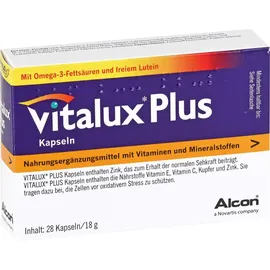 Junek Europ-Vertrieb GmbH Zweigniederlassung Vitalux Plus Lutein und Omega 3 Kapseln 84 St.