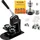 Vevor Knopfmacher-Maschine, mehrere Größen 58 + 32 mm Abzeichen-Stanzer-Set, Kinder DIY Geschenke Pin Maker, Knopfherstellung Zubehör mit 500 St... - Rot