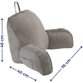 Maximex Sitzkissen 76 x 46 cm Grau