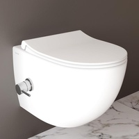 VitrA Aquacare Sento Wand-Tiefspül-WC-Set mit Bidetfunktion, mit WC-Sitz, 7748B003-6205