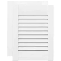 vidaXL Schranktüren Lamellen-Design 2 Stk. 39,5 x 29,5 cm