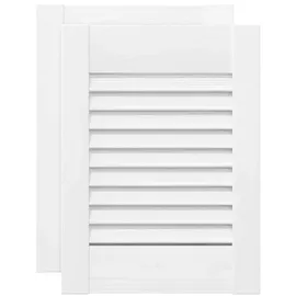 vidaXL Schranktüren Lamellen-Design 2 Stk. 39,5 x 29,5 cm