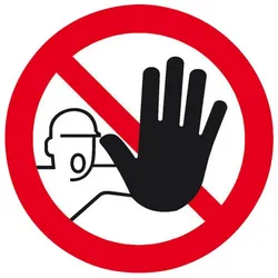 SafetyMarking Verbotsschild - Zutritt für Unbefugte verboten