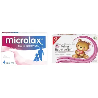 Microlax mit kurzem Tubenhals Rektallösung + Bio Baby/Kindertee