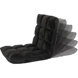 MCW Relaxsessel MCW-N43 Samt 0 x 0 x 0 cm Schwarz mit Rollen