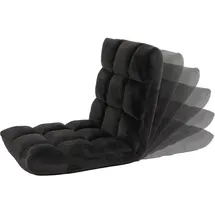 MCW Relaxsessel MCW-N43 Samt 0 x 0 x 0 cm Schwarz mit Rollen