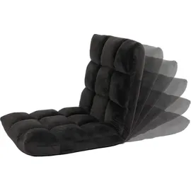 MCW Relaxsessel MCW-N43 Samt 0 x 0 x 0 cm Schwarz mit Rollen