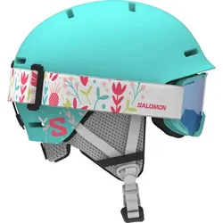 SALOMON Kinder Helm HELMET PLAYER COMBO Aruba, Aruba Blue/, 49-53
