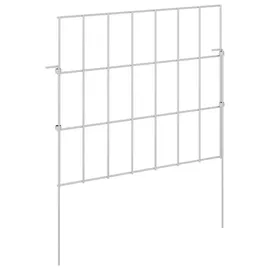 vidaXL Zaun-Set 35 x 30 cm Silber/Verzinkter Stahl