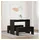 vidaXL Essgruppe 2 pcs Schwarz Eichen-Optik Holzwerkstoff