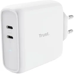 Trust Maxo Duales 65 W USB-C-Ladegerät - Weiß EU