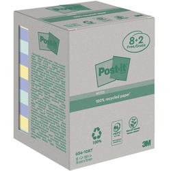 Post-it Notes (Recycle) Haftnotizen »Recycling Notes« 76 x 76 mm - 8 + 2 Blöcke mehrfarbig mehrfarbig