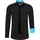 RUSTY NEAL Langarmhemd RUSTY NEAL, Herren, Gr. 4XL, EURO-Größen, bunt (schwarz, türkis), 60% Baumwolle, 37% Polyester, 3% Elasthan, unifarben, Hemden, mit Krawatte