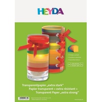 Heyda Fotopapier Heyda 204875410 Transparentpapier A4 gelb, orange, rot, blau, grün